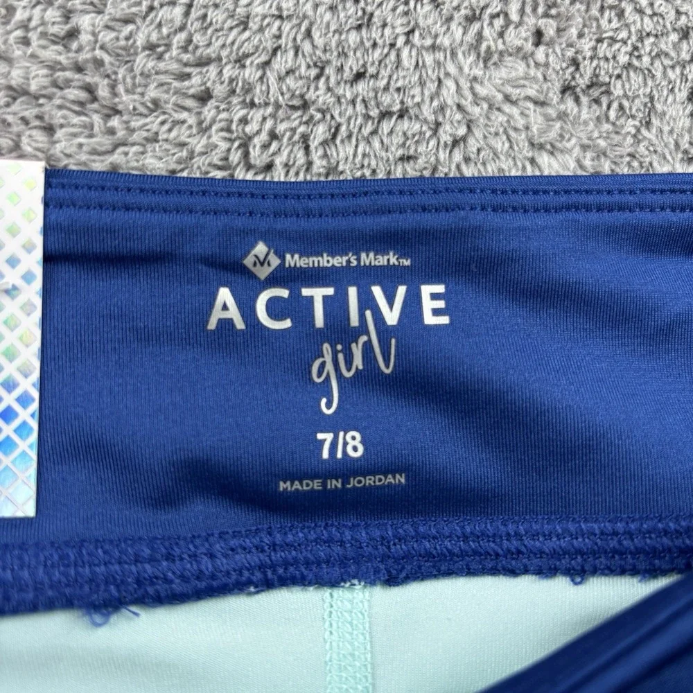 Member's Mark Active Skort Built in Shorts Girls ‎ 7/8 Blue